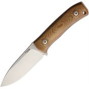 LionSTEEL M4CVN M4 Fixed Blade Natural Canvas