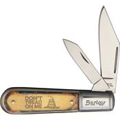 Novelty Cutlery 324 Dont Tread Finish Knife Acrylic Handles