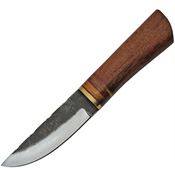 Pakistan 4425 Hunter Carbon Fixed Blade Knife Brown Handles