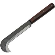Pakistan 4426 Bill Hook Machete Carbon Fixed Blade Knife Brown Handles