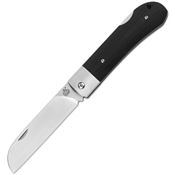 QSP Knife 128A Worker Lockback Knife Black G10 Handles