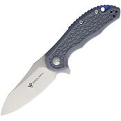 Steel Will F25M14 Modus Linerlock Satin Fixed Blade Knife Gray Handles