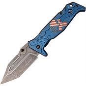 Tac Force 1025BL Linerlock Knife Assist Open Blue