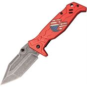 Tac Force 1025RD Linerlock Knife Assist Open Red