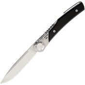 Actilam Cutlery 3BC T3 Satin Folding Knife Black Handles