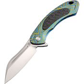 Artisan Knives 1818GBU03 Immortal Framelock Knife Blue Handles