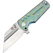 Artisan Knives 1820GBU03 Proponent Framelock Knife Blue Handles