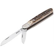 Boker Tree Brand Knives 113031 Enigma Folder Knife Stag Handles