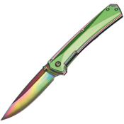 Boker Tree Brand Knives 01MB730 Matte Rainbow Linerlock Knife