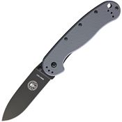 ESEE Knives 1301FGB Avispa Black Framelock Knife Green Handles