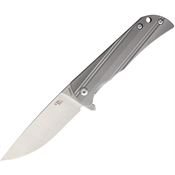 CH Knives 3001S Framelock Knife Gray Handles