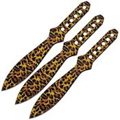 China Made 211414CT Cheetah Double Edge Fixed Blade Throwing Knife Set