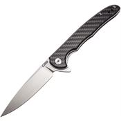 CJRB Knives 1902CF Briar Linerlock Knife Carbon Fiber Handles