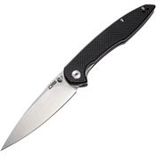 CJRB Knives 1905BKF Centros Linerlock Knife Black Handles