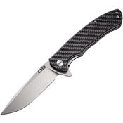 CJRB Knives 1903CF Taiga Linerlock Knife Carbon Fiber Handles