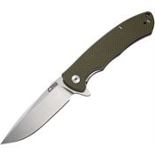 CJRB Knives 1903GNF Taiga Linerlock Knife Green Handles