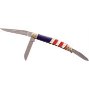 Elk Ridge Knives 953AF Small Stockman Red White Blue
