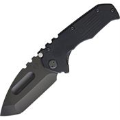 Medford Knives S30DPT0808 Praetorian Production Linerlock Knife Black Handles