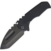 Medford Knives S30DPT0808 Praetorian Production Linerlock Knife Black Handles