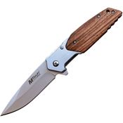 MTech Knives A1154ZW Linerlock Knife Assist Open Zebrawood