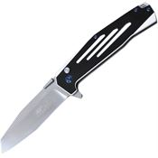 MTech Knives EFDR034WH Button Lock Black/White