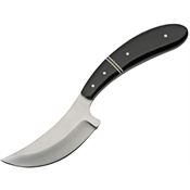 Pakistan Cutlery 203419HN Skinner Horn Satin Fixed Blade Knife Horn Black Handles