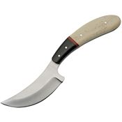 Pakistan Cutlery 203419BO Skinner Satin Fixed Blade Knife Natural Bone Handles