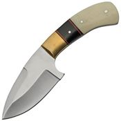 Pakistan Cutlery 203420BO Fixed Satin Fixed Blade Knife Bone Handles