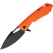 Real Steel Knives 7922 Pelican Framelock Knife Orange Handles