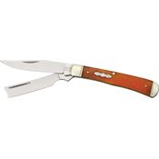 Rough Rider Knives 073 Razor Trapper Orange Bone