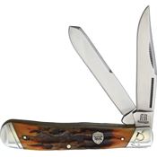 Rough Rider Knives 1789 Trapper Brown Stag Bone