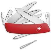 Swiza Pocket Knives 1401000 D10 Pocket Knife Red