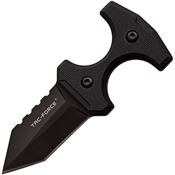 Tac Force Knives FIX013BK Push Dagger Black Fixed Blade Knife Black Handles