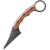 TOPS Knives KR01 Poker Acid Rain Fixed Blade Knife Tan Handles