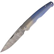 Viper Knives 5976D3BL Key Damascus Titanium Blue
