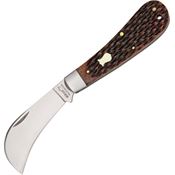 Boker Plus 01BO207 Hawkbill Knife Brown Handles