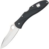 Spyderco 6PBK3 Centofante III Lockback Knife Black Handles