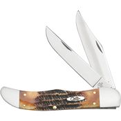 Case 3574 Folding Hunter Burnt Bonestag