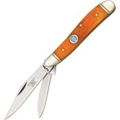 Rough Rider 111 Peanut Knife Orange Bone Handles