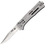 SOG SJ31CP Slimjim Assist Open Lockback Knife Bead Blast Handles