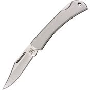 Rough Rider 998 Stainless Lockback Knife Brushed Handles