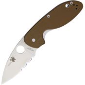 Spyderco 216GPSBN Efficient Linerlock Knife Brown