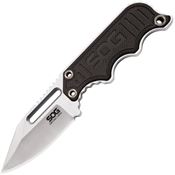 SOG NB1002CP Instinct Mini Satin Fixed Blade Knife G10 Black Handles