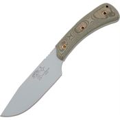 TOPS P001 Pasayten Lite Traveller Grey Fixed Blade Knife Linen Handles