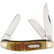 Rough Rider 080 Sowbelly Stockman Amber Bone