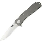 SOG TWI8BX Twitch II Assist Open Drop Point Lockback Knife Graphite Handles