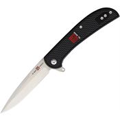 Al Mar K4124 Ultralight Falcon Linerlock Knife Black Handles