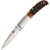 Al Mar K7004 Falcon Lockback Knife Honey Bone Handles