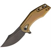 Bladerunners Systems S004B Overwatch Framelock Knife Bronze Handles