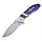 Frost BKH014BLPW Linerlock Knife Blue